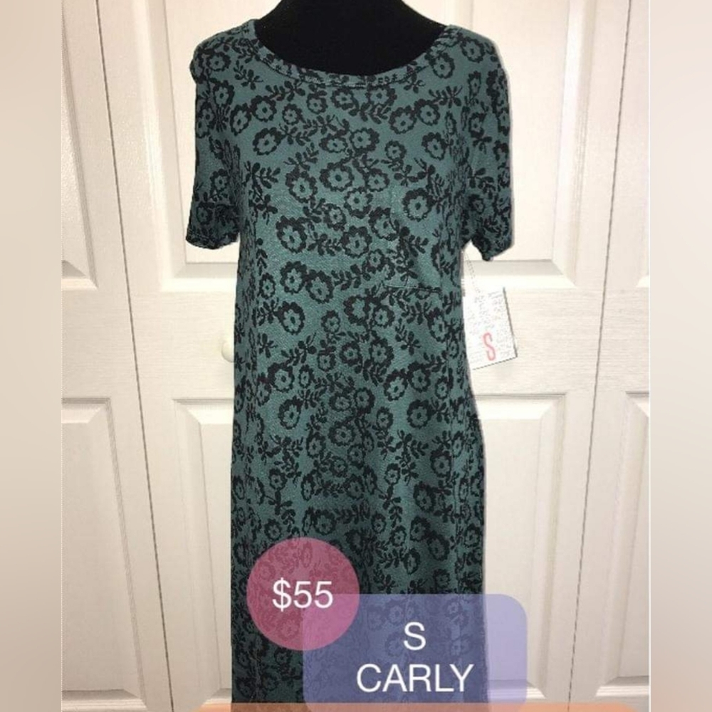 Floral Lularoe Carly dress sz s